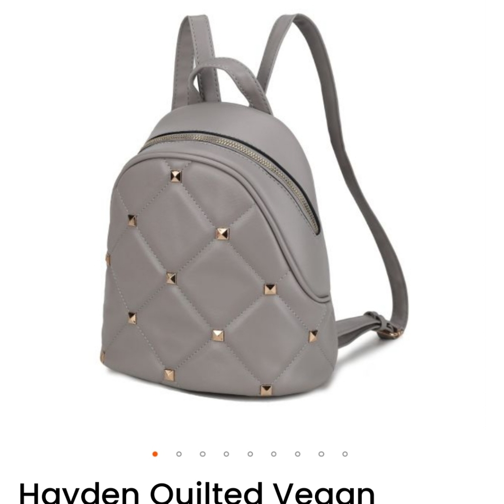 MKF Studded Gray Backpack
